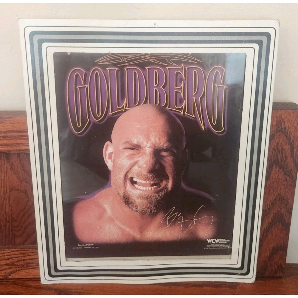 Vintage 1998 Scorpio Carnival Goldberg Poster WCW New York‎ Wrestling